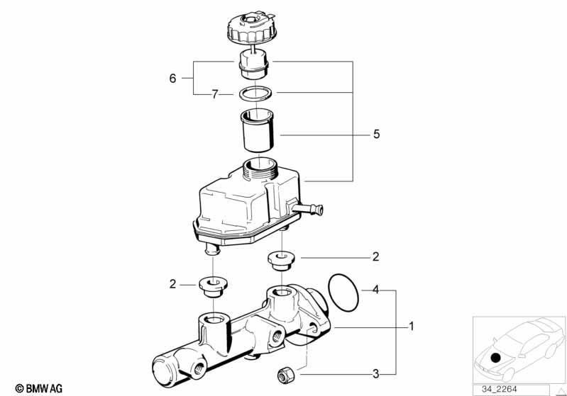 Hauptbremszylinder/Ausgleichbehälter