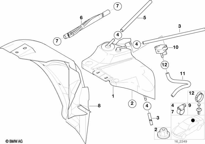 Ausgleichsbehälter/Leitungen/Drucksensor