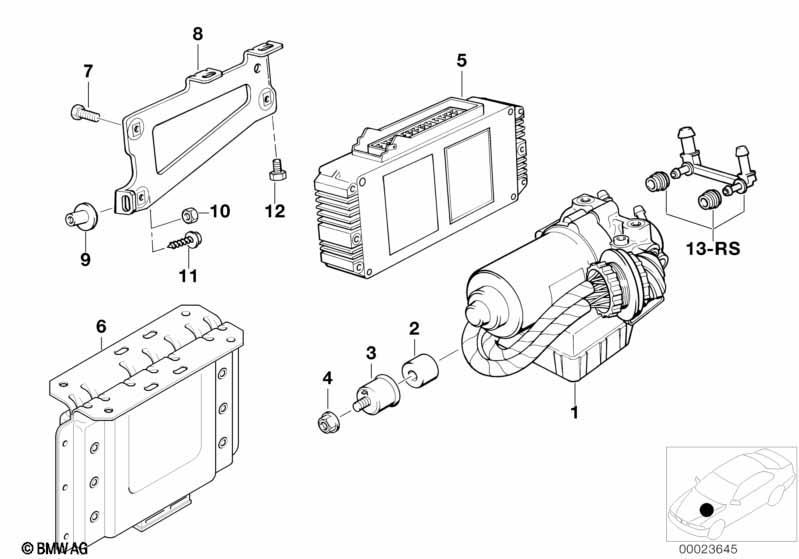 Hydroaggregat ABS/Steuergerät/Halterung