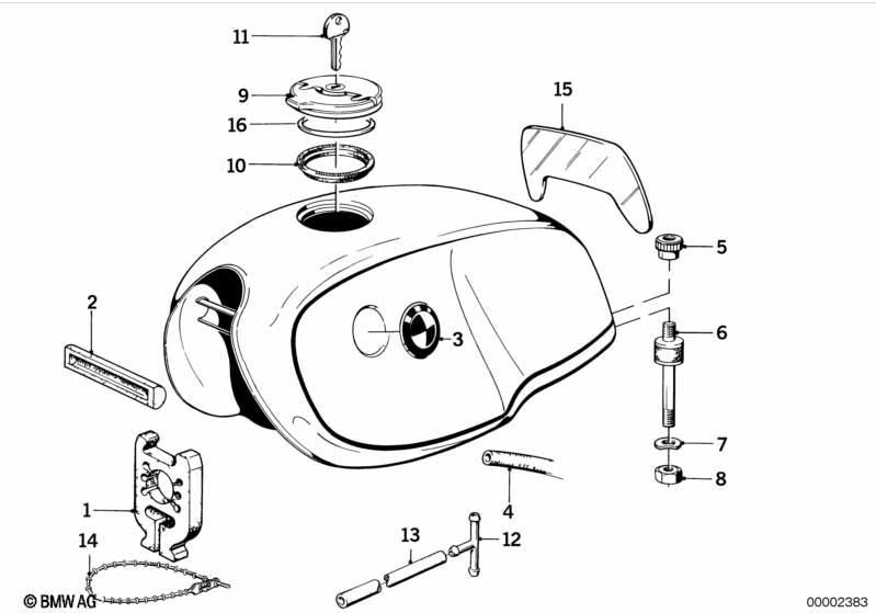 Kraftstofftank Anbauteile