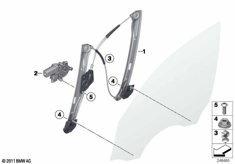 Türfenstermechanismus vorn