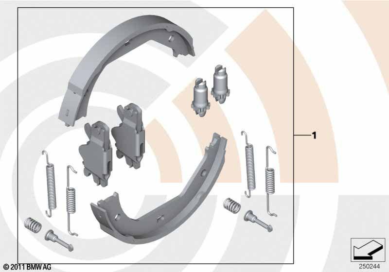 Service Kit Bremsbacken / Value Parts