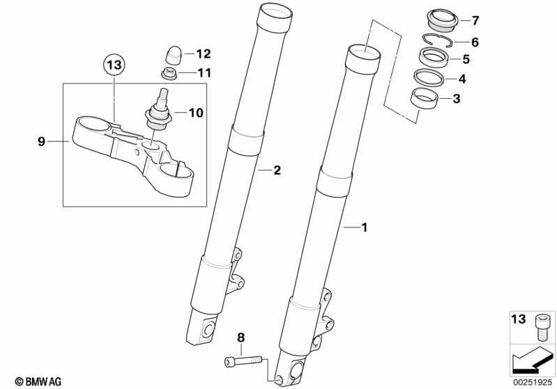 Gleitrohr/Gabelbrücke unten Ø 41mm