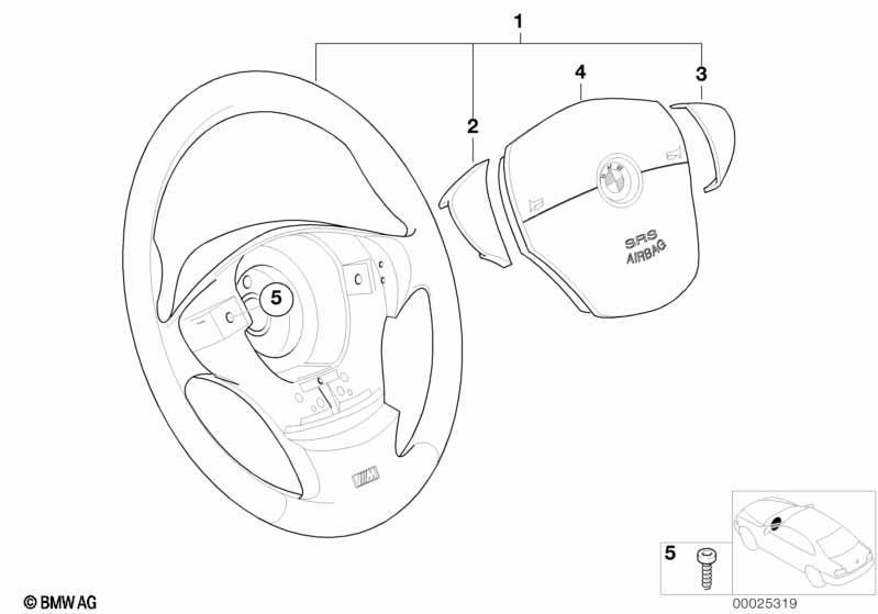 M Sportlenkrad Leder Airbag-Smart