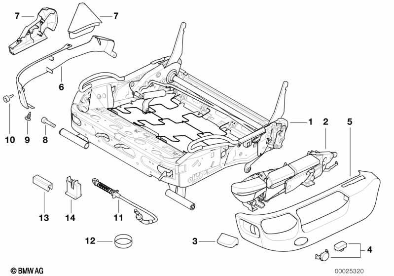 BMW Sportsitz Sitzrahmen mechanisch