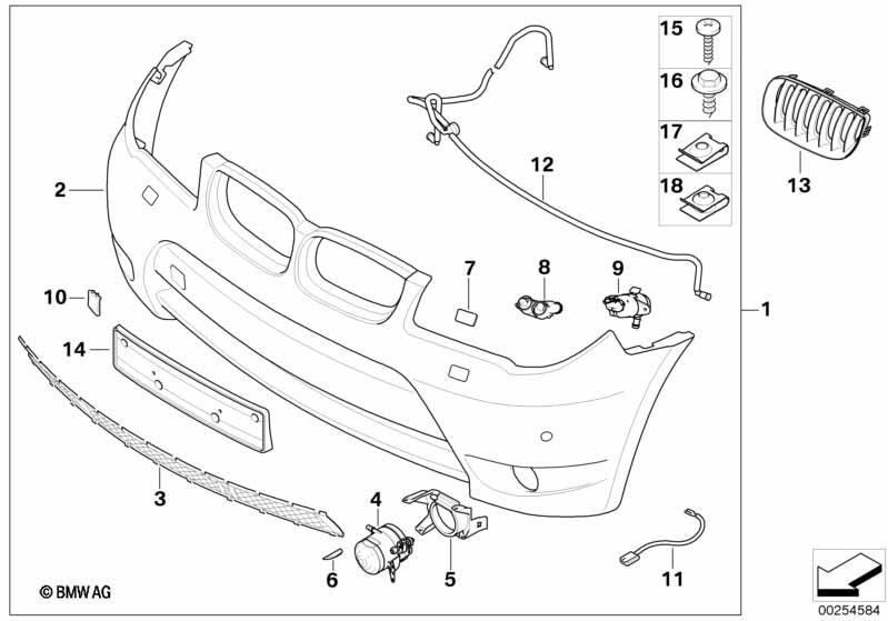 Verkl.Stossfänger vo.Aerodynamikpaket II