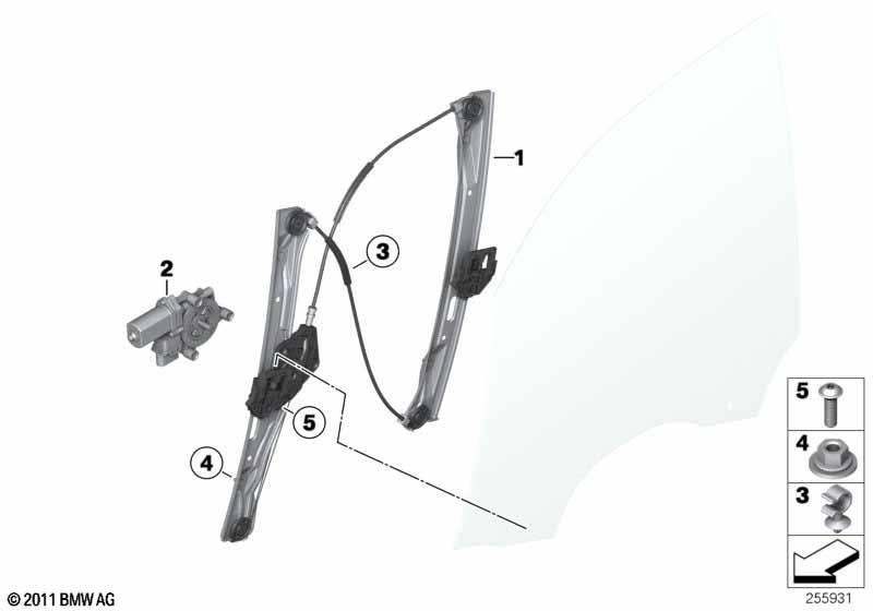 Türfenstermechanismus vorn