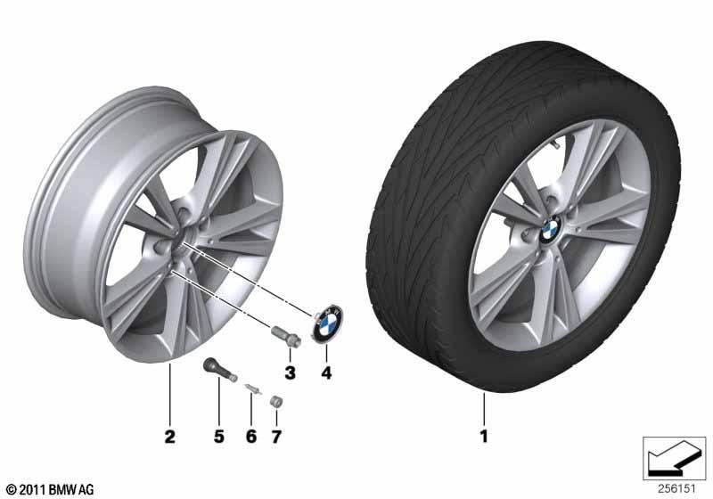 BMW LM Rad Doppelspeiche 385