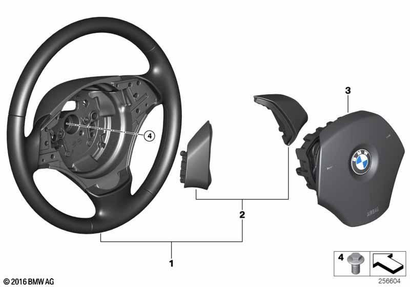 Lenkrad Leder Airbag