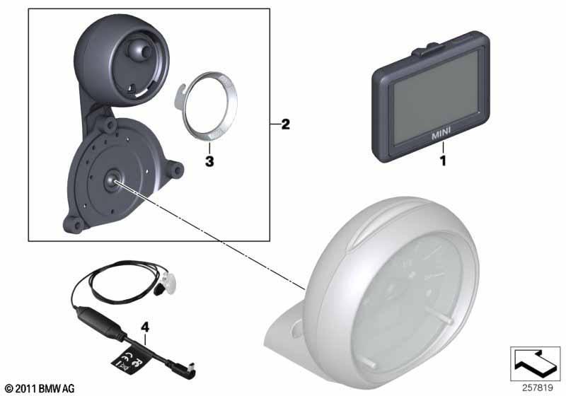 Nachrüstsatz MINI Navigation Portable