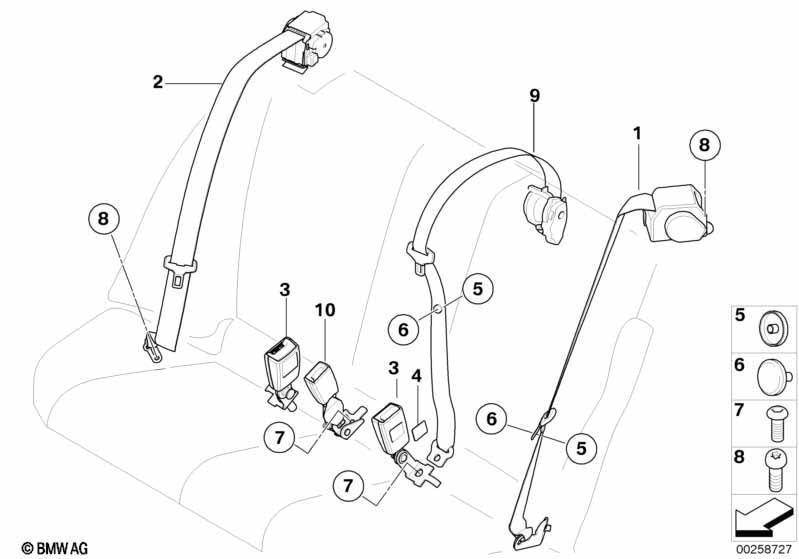 Sicherheitsgurt hinten Basis