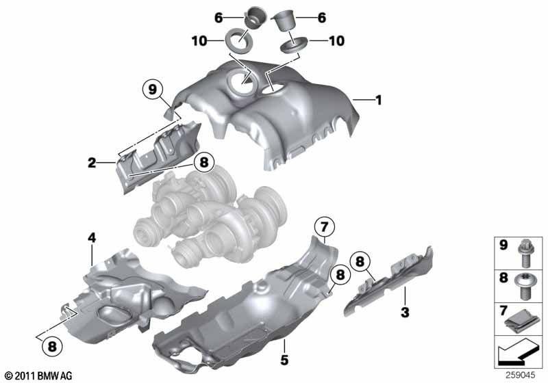 Exhaust turbocharger heat protection