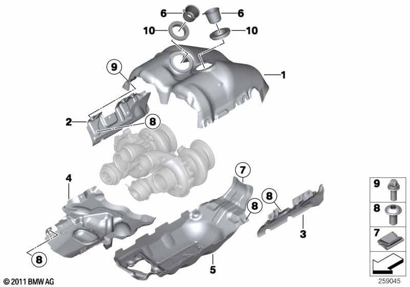 Abgasturbolader Hitzeschutz