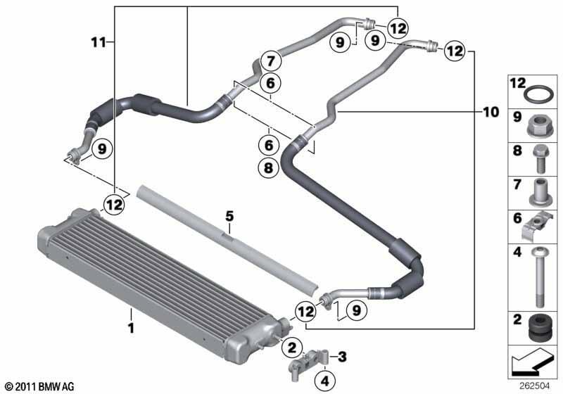 Motorölkühler/Ölkühlerleitung