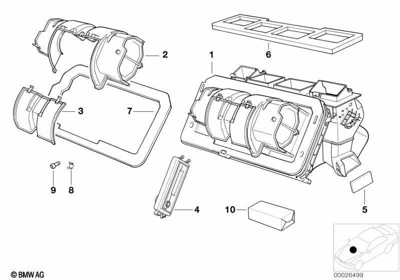 Gehäuse Heizung Siemens mit Mikrofilter