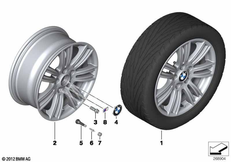 BMW LM Rad M Sternspeiche 383-17""