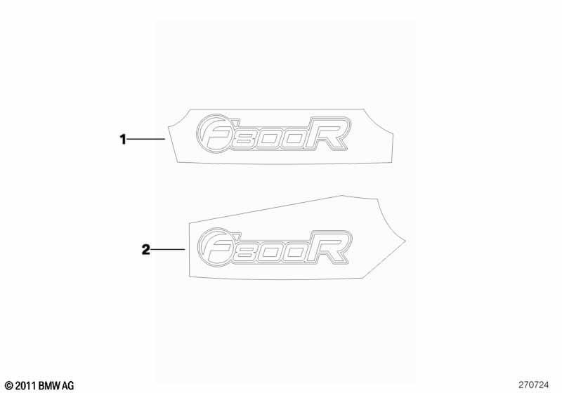 Schriftzug F800R