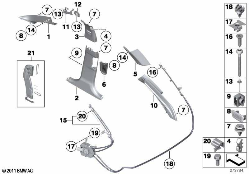 Verkleidung A- / B- / C- / D-Säule