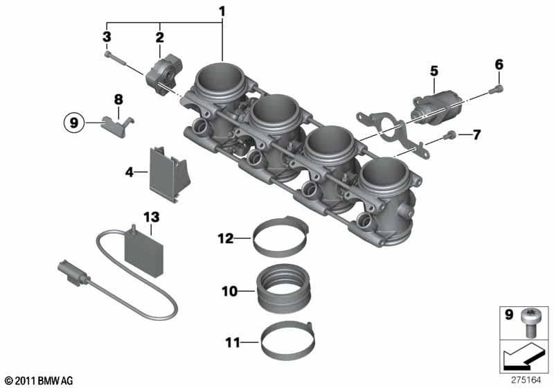 BMW Motorrad 13548406249 Drosselklappenschalter - LEEBMANN24