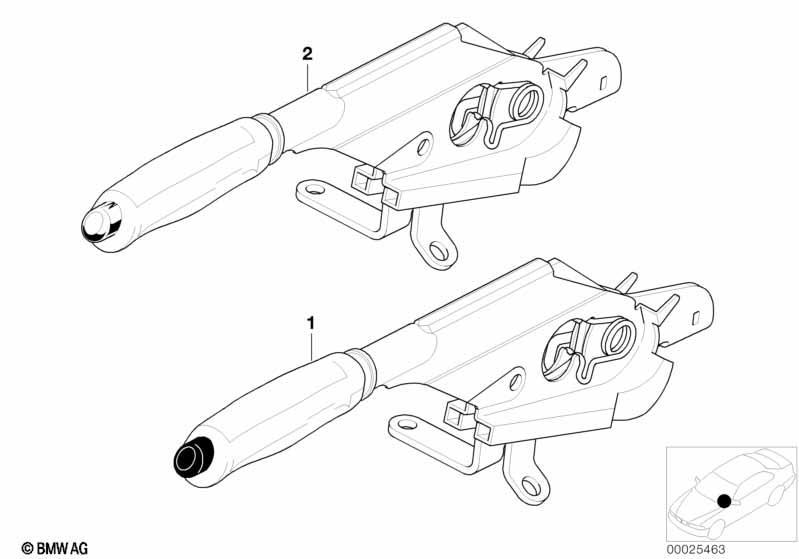 Individual Handbremshebel mit Holzgriff