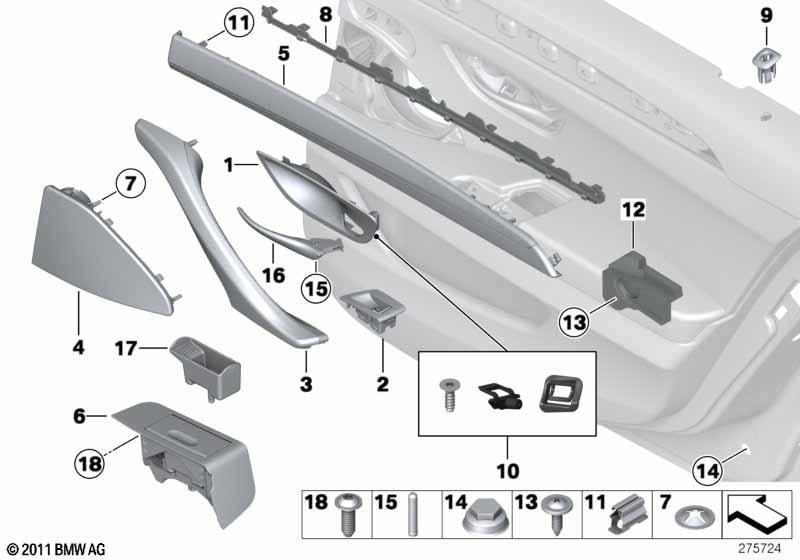 Anbauteile Türverkleidung hinten