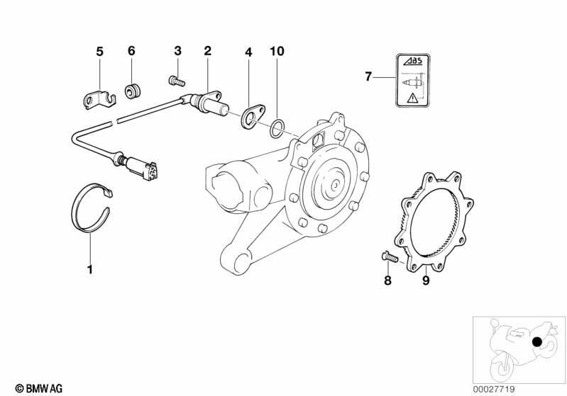 Raddrehzahlsensor hinten