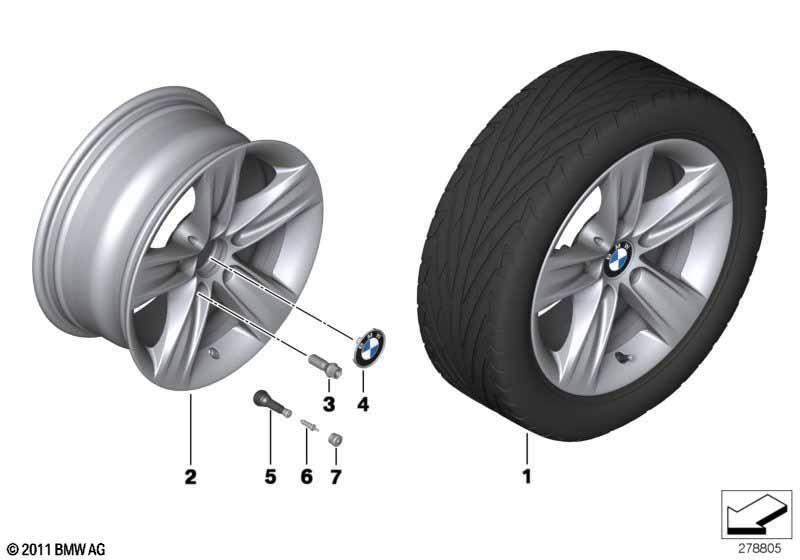 BMW LM Rad Sternspeiche 391- 16"