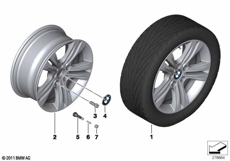 BMW LM Rad Doppelspeiche 392 - 17"