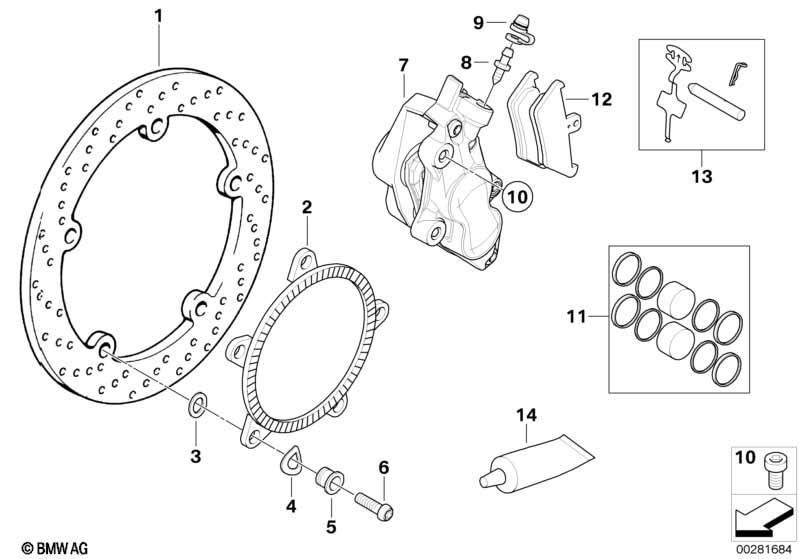 Vorderradbremse Integral ABS