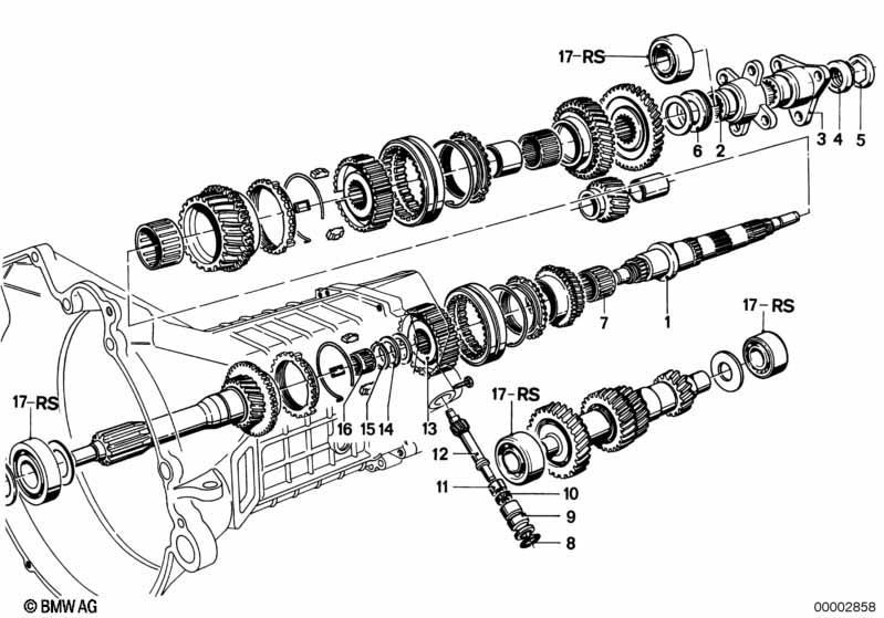 Getrag 242 Radsatzteile/Tachoantrieb