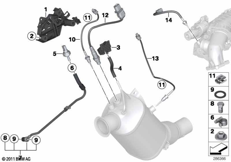 Dieselpartikelfiltersensorik/Anbauteile