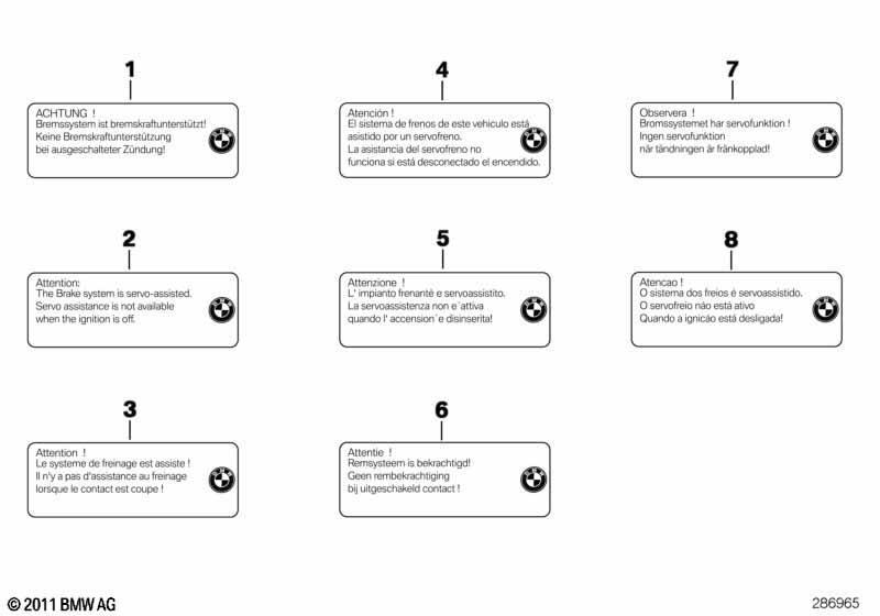 Hinweisschild "Integral ABS"