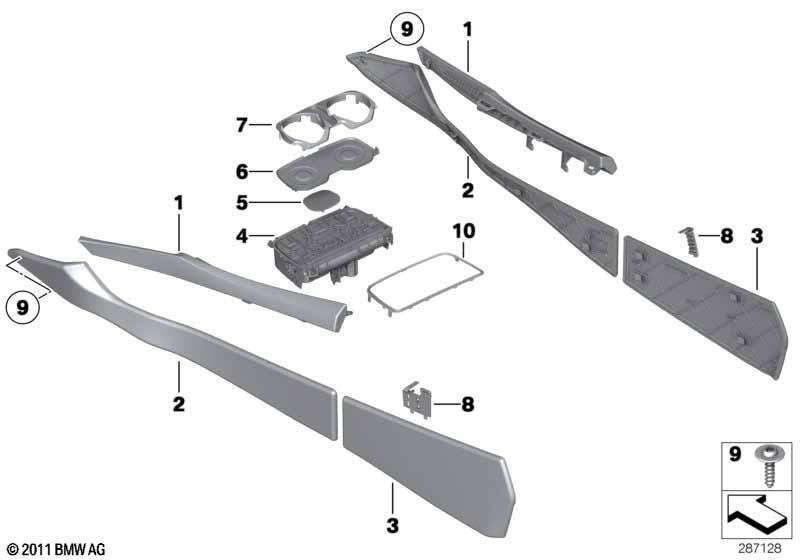 Anbauteile Mittelkonsole