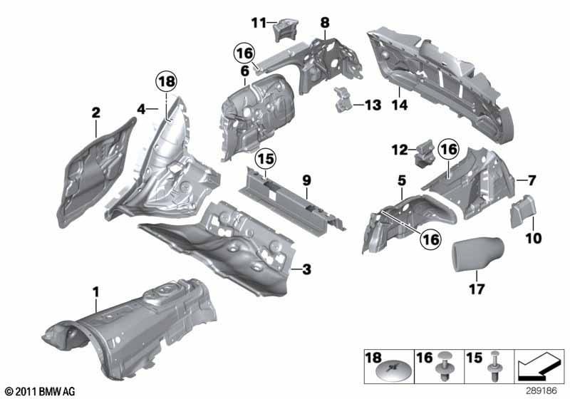 Schallisolierung hinten