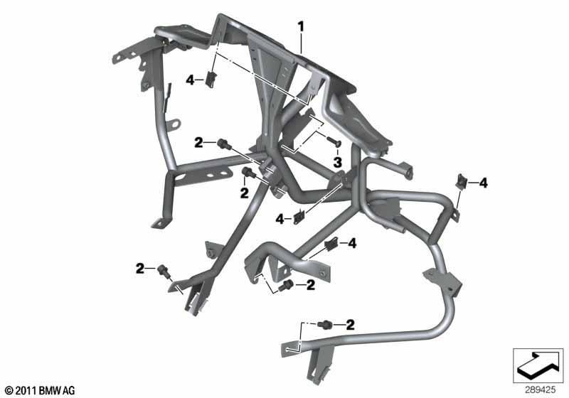 Verkleidungshalter vorn