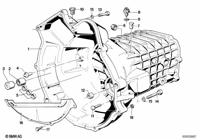 Getrag 242 Gehäuse + Anbauteile