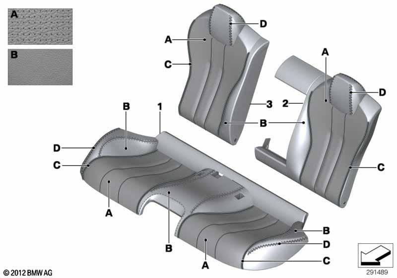 Individual Bezug Klimaleder hinten