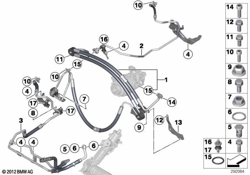 Hydrolenkung Ölleitungen/Adaptive Drive