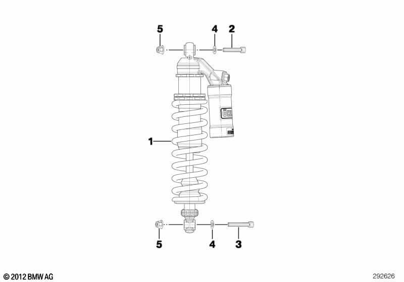 Federbein hinten