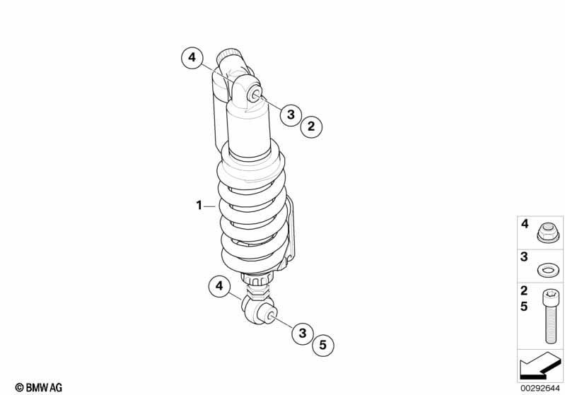 Federbein hinten