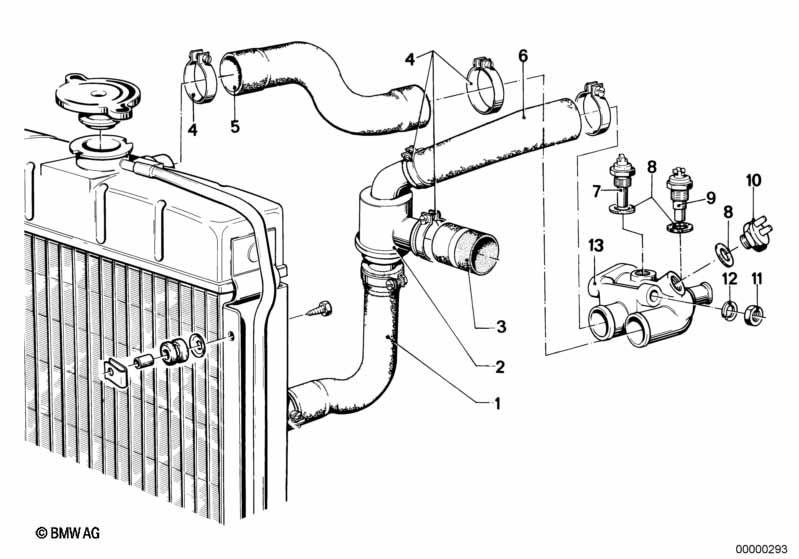 Kühlsystem-Thermostat/Wasserschl.führung