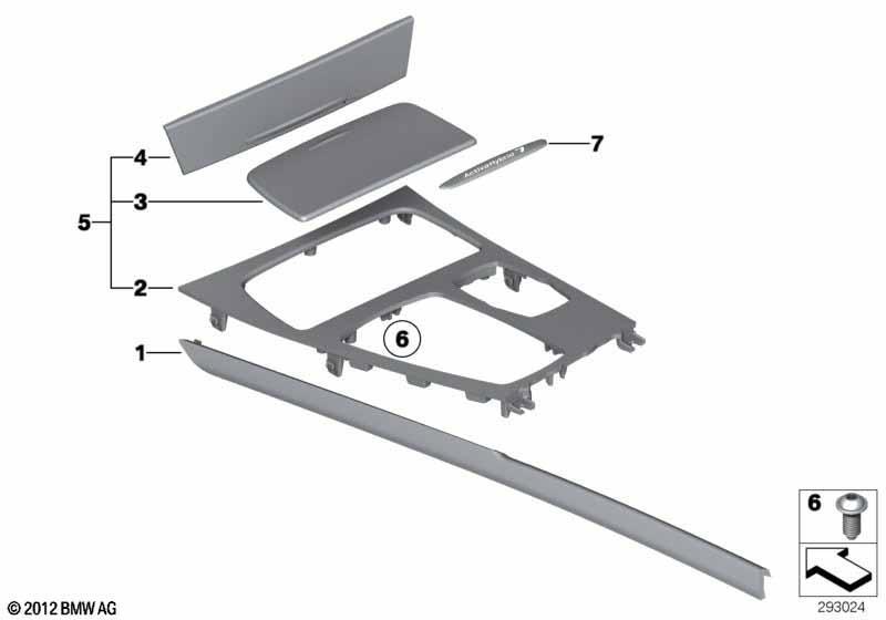 Dekorblenden Mittelkonsole