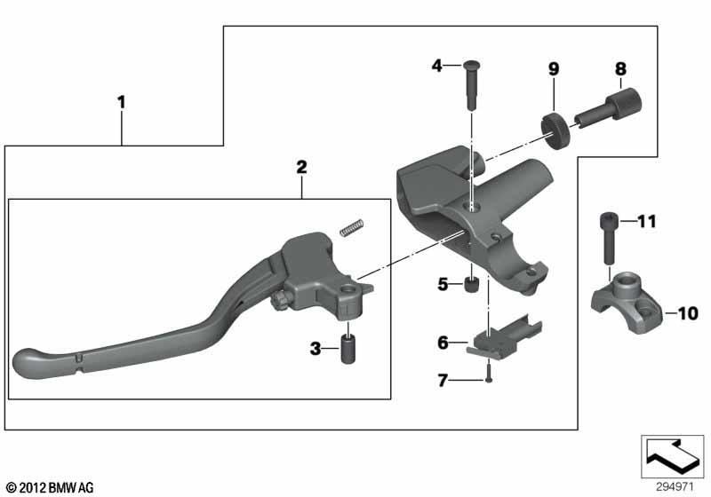 Kupplungsarmatur Lenkerklemmung M6