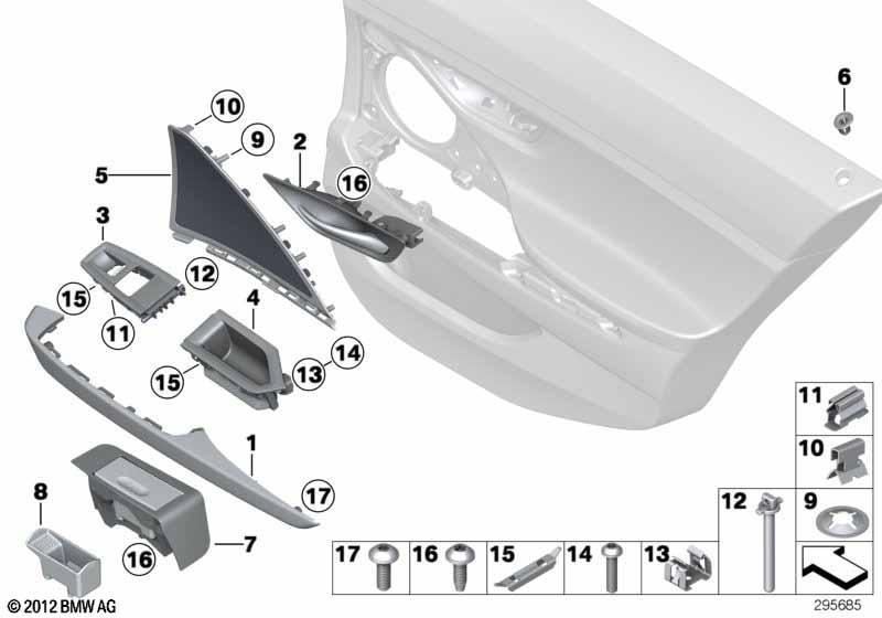 Anbauteile Türverkleidung hinten