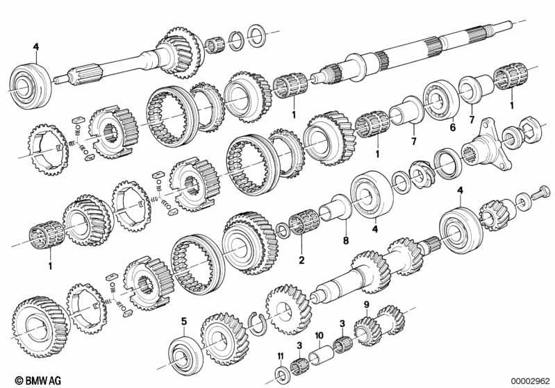 Getrag 265/5 Radsatzteile/Wälzlager