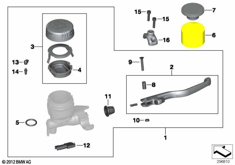 Handbremsarmatur Lenkerklemmung M5