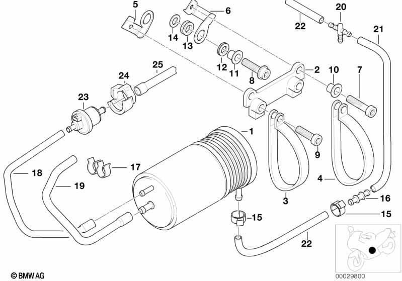 Aktivkohlefilter/Kraftstoffentlüftung