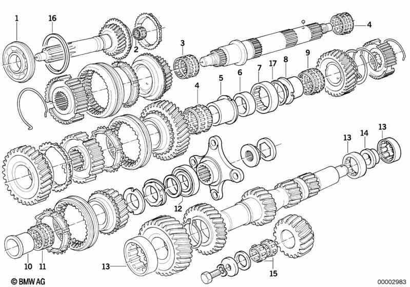 Getrag 245/2/4 Radsatzteile/Wälzlager