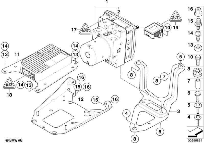 Hydroaggregat DXC/Halterung/Sensoren