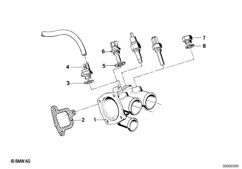 Kühlsystem-Thermostat/Wasserschl.führung